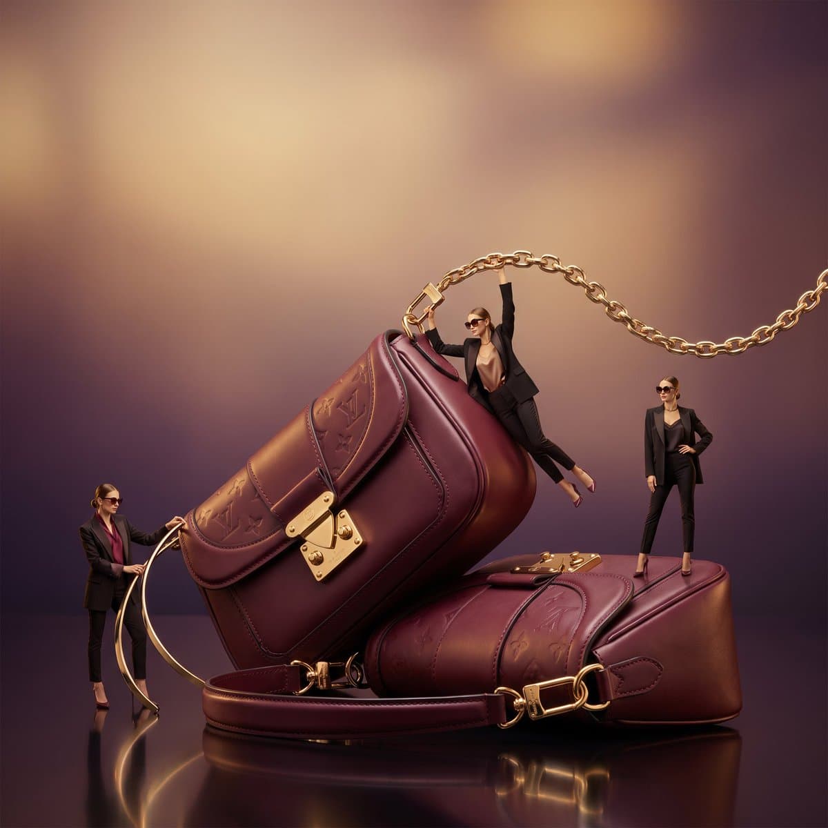 Surreal Luxury Handbag Editorial — example 1