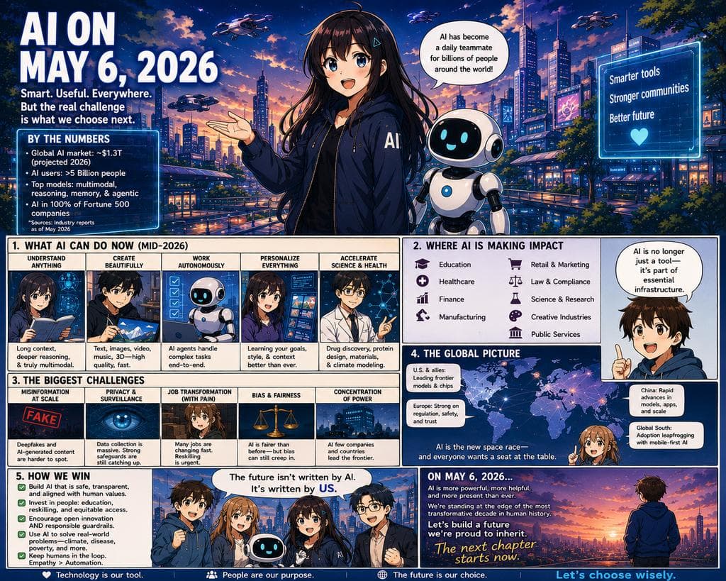 Future AI Anime Comic Infographic — example 1