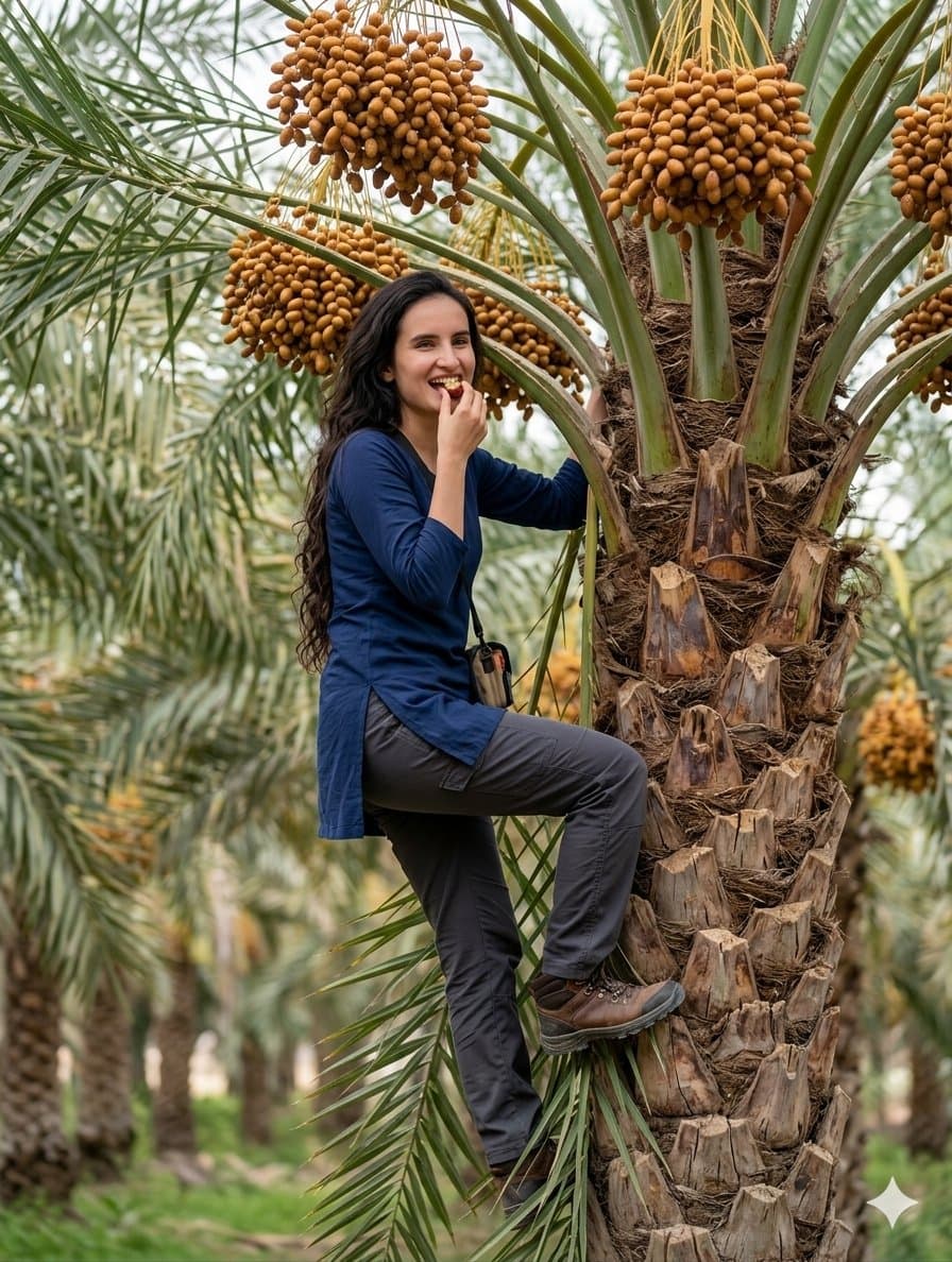 Date Harvest Environmental Portrait — example 1