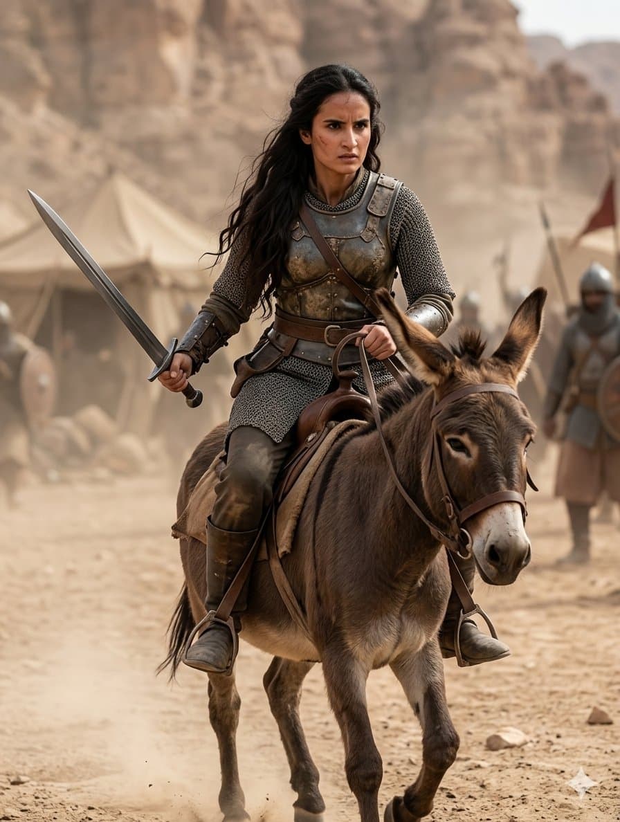 Medieval Desert Battlefield Warrior — example 1