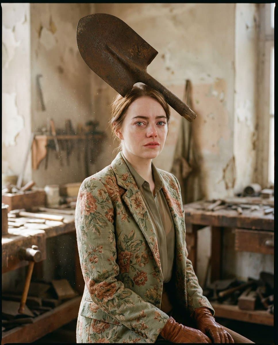 Rusted Melancholy Editorial Portrait — example 1
