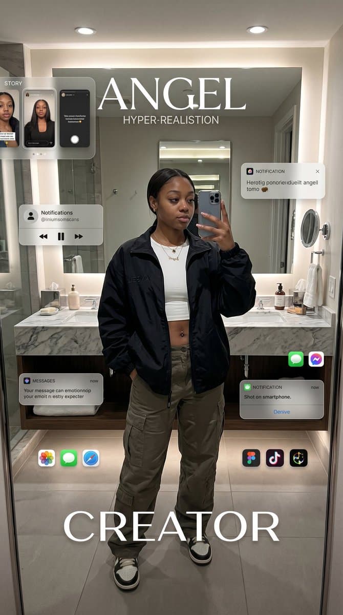 Digital Creator Mirror Selfie Poster — example 1