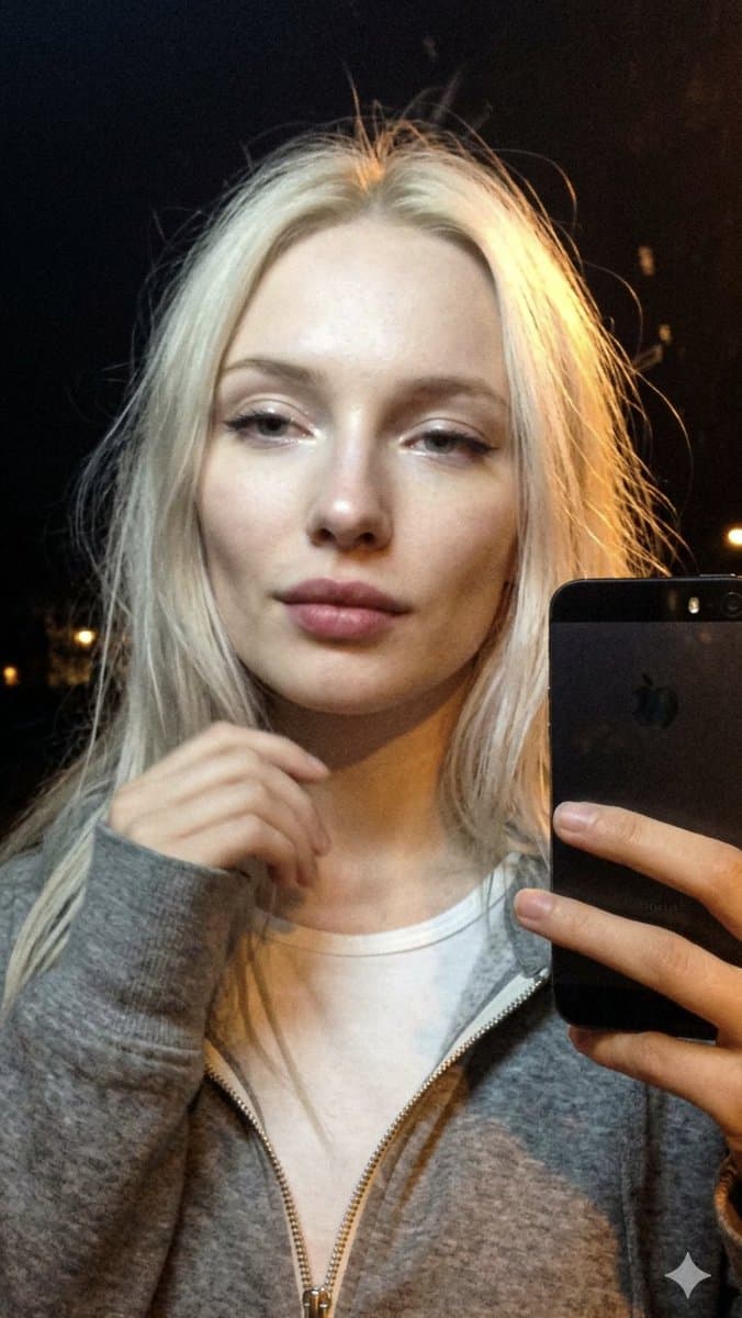 Cinematic Late Night City Selfie — example 1