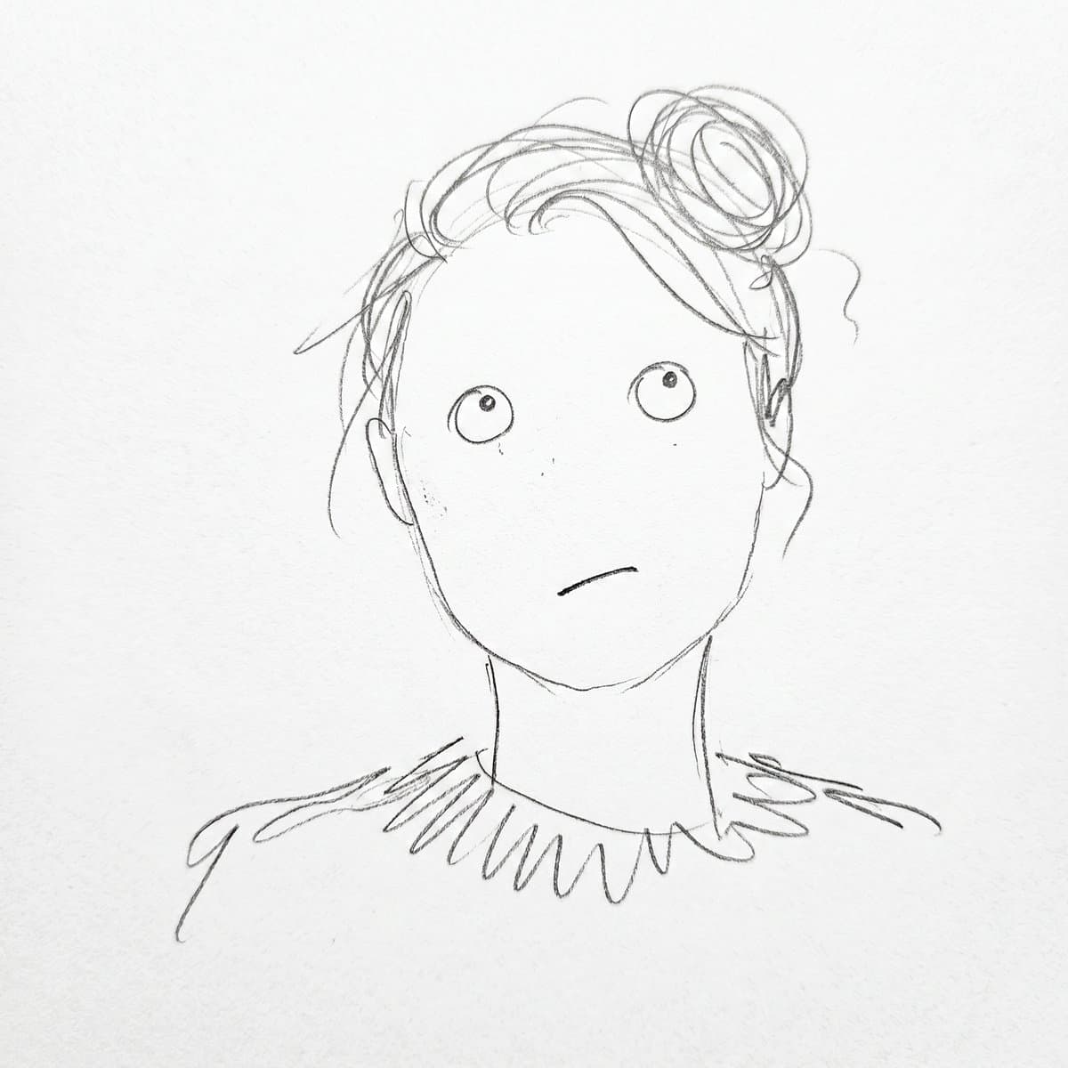 Minimalist Abstract Pencil Drawing — example 1