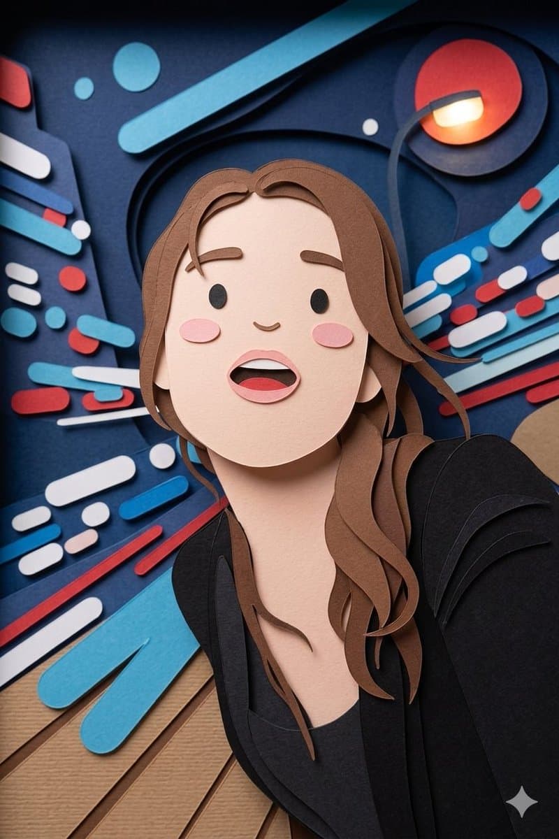Handcrafted Paper-Cut Style Illustration — example 1