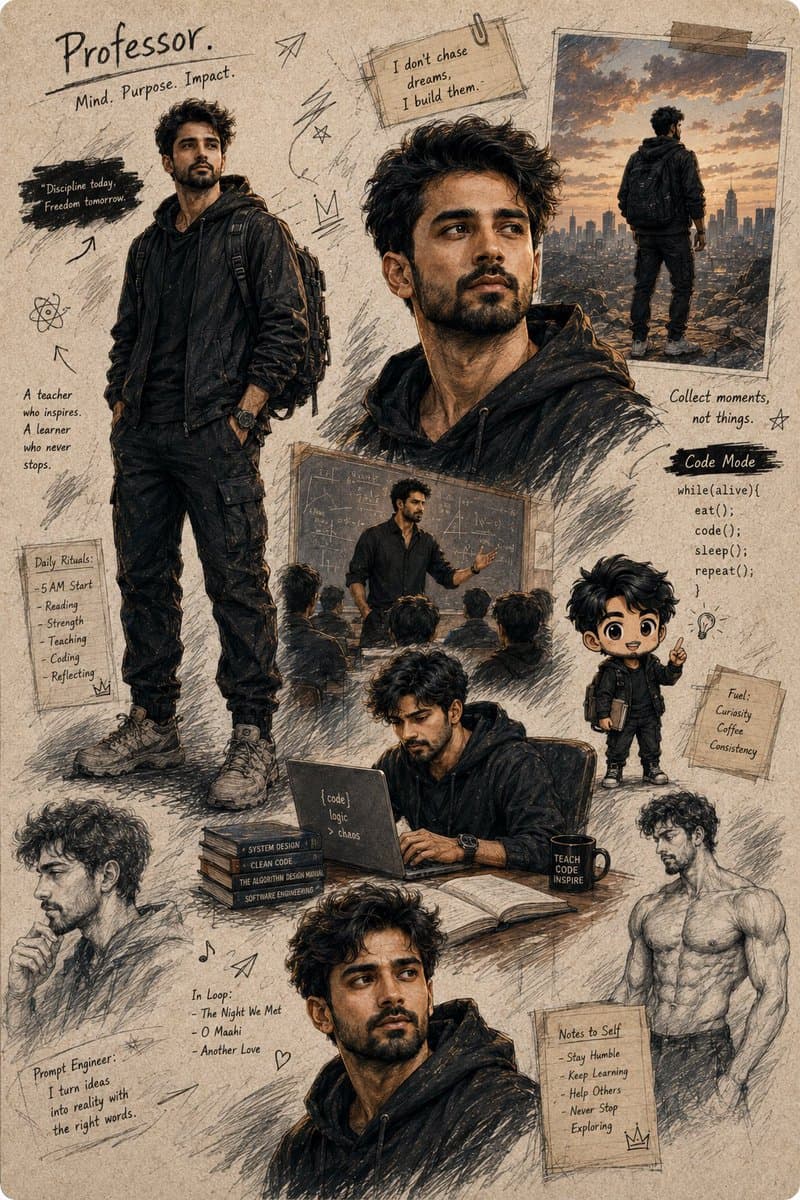 Anime Character Moodboard Poster — example 1