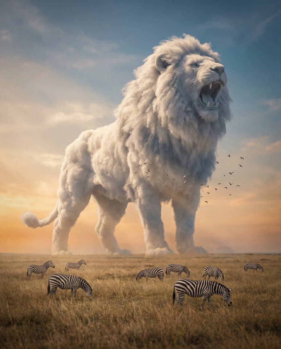 Majestic Elephant Cloud Photography — example 1