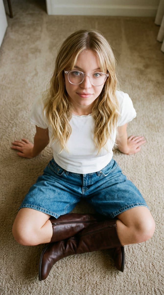 90s Inspired Overhead Portrait — example 1