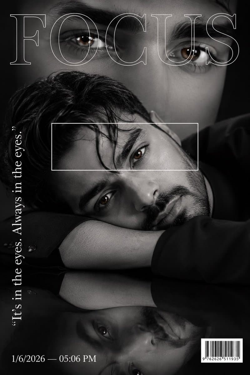 Luxury Fashion Magazine Cover Portrait — example 1
