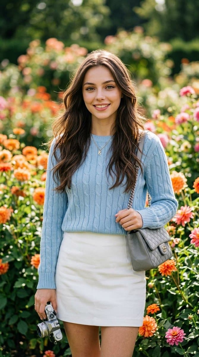Realistic Editorial Garden Portrait — example 1