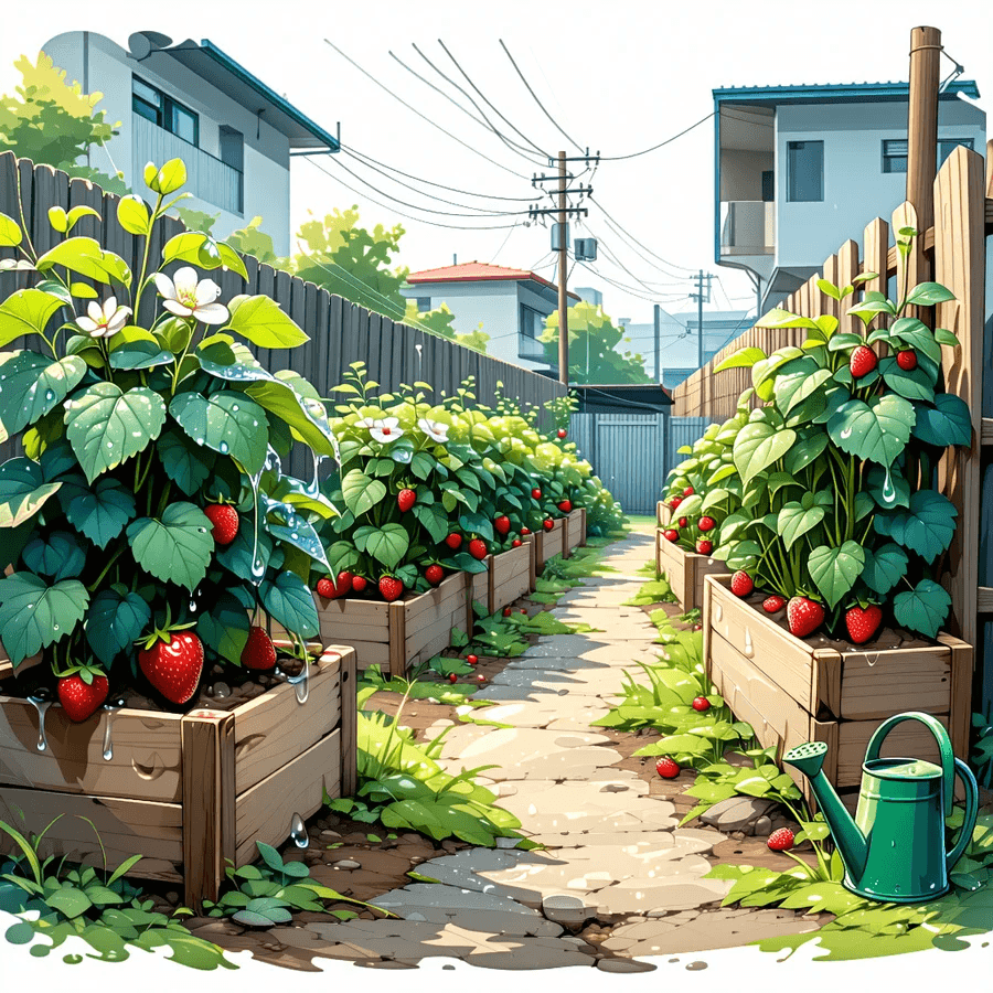 Urban Anime Garden Illustration — example 2