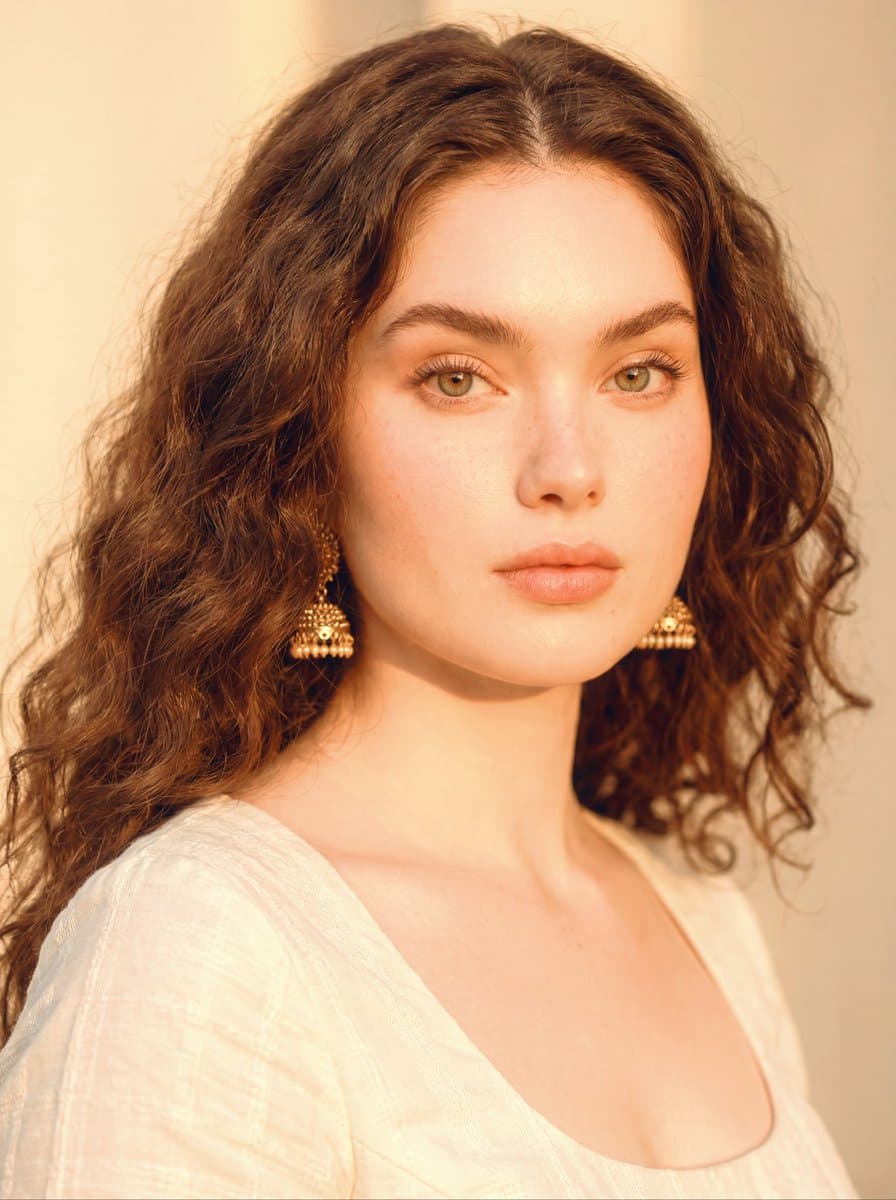 Realistic Indian Beauty Portrait — example 1