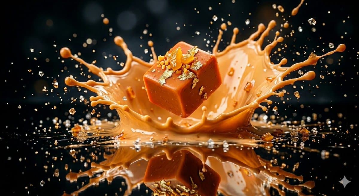 Exploding Molten Caramel Confectionery — example 3