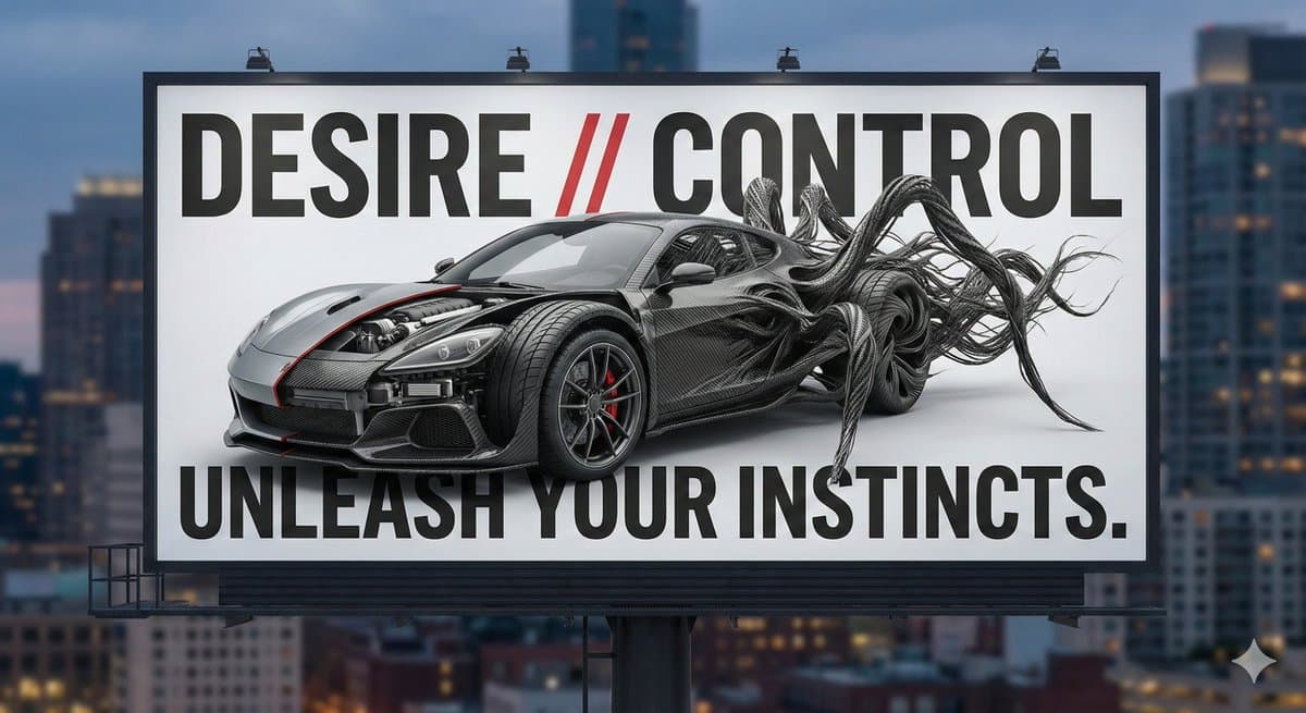 Advertising Visual Prompt: Sports Car Model Exploration — example 1