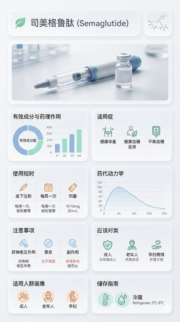 Medical Infographic Poster for Drug Information (Bento Grid Style) — example 1