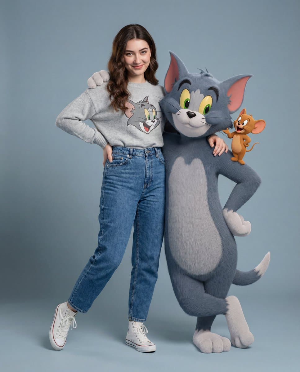 Hyper-realistic Tom & Jerry Fashion Shoot