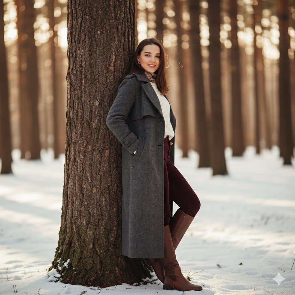 Cinematic Winter Portrait Photoshoot Prompt — example 2
