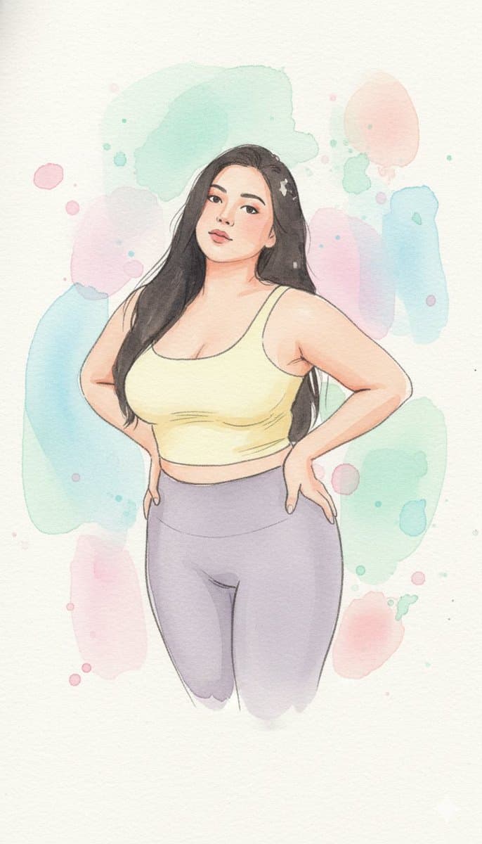 Watercolor Blob Doodle Identity Preservation Prompt — example 2