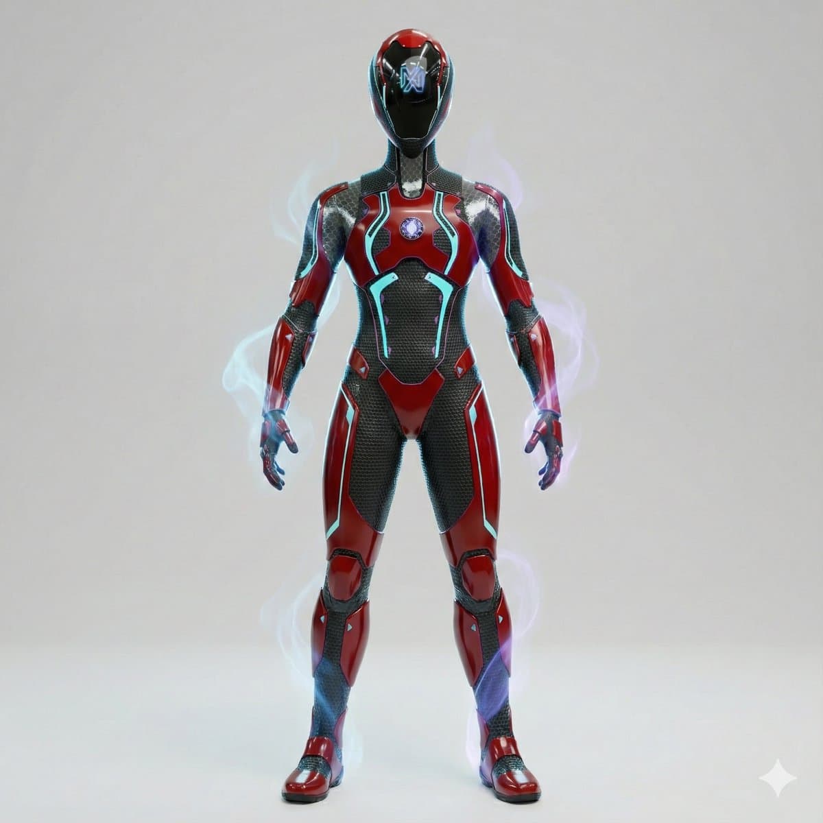 3D Cinematic Character Render with Adaptive Magic Aura — example 1
