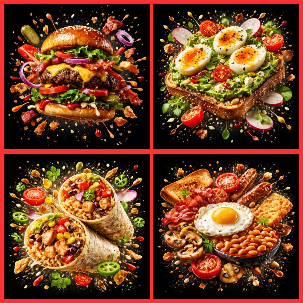 Food Explosion Poster Generator — example 1