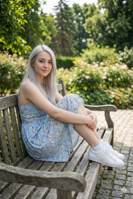 Photorealistic Summer Park Portrait — example 1