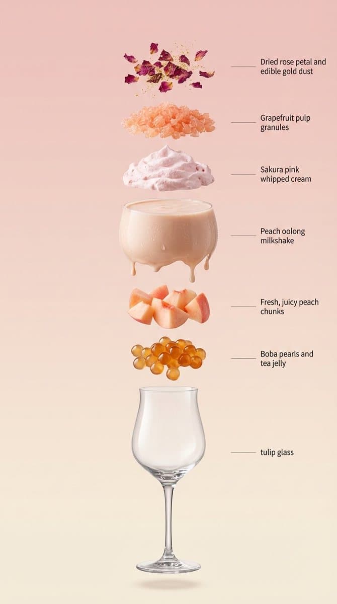 Exploded View Infographic Prompts for Coffee and Milkshakes — example 3