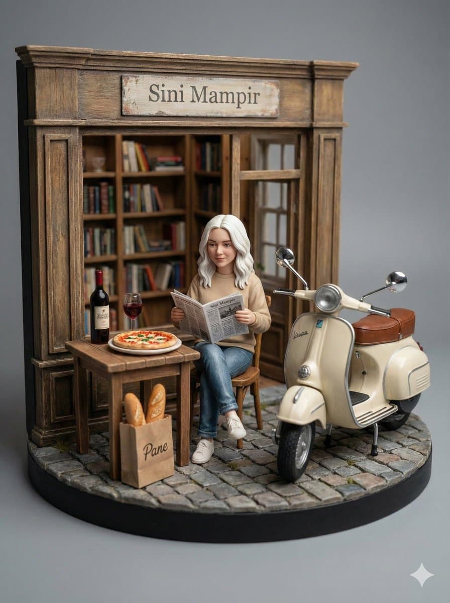 Ultra-Realistic Macro Diorama Product Photography Prompt — example 1
