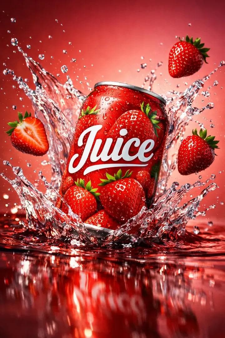 Ultra-Realistic Cinematic Beverage Product Photography — example 1