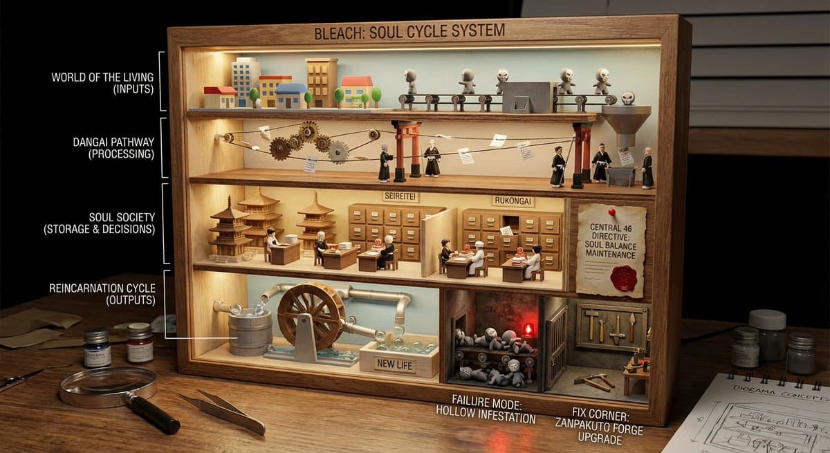 World-in-a-Box Cutaway Diorama Prompt — example 1