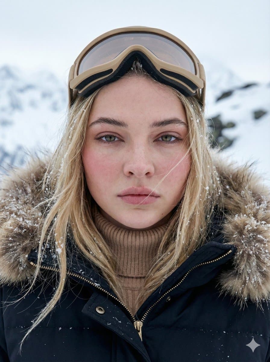 Cinematic Close-up Portrait in Alpine Environment — example 2