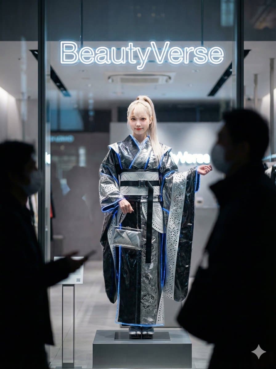Futuristic Neo-Kimono Display Window Prompt (Part 1) — example 1
