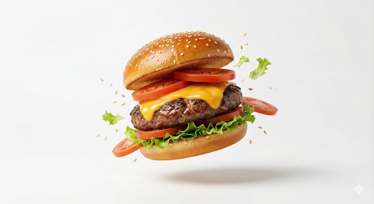 Premium Floating Food Hero Shot Template — example 2