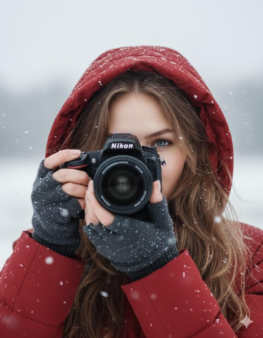 Cinematic Winter Portrait Prompt — example 1
