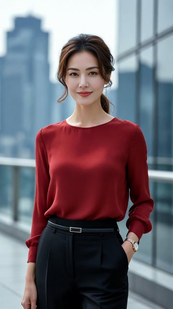 Soft Glam Executive Portrait with Identity Preservation — example 1