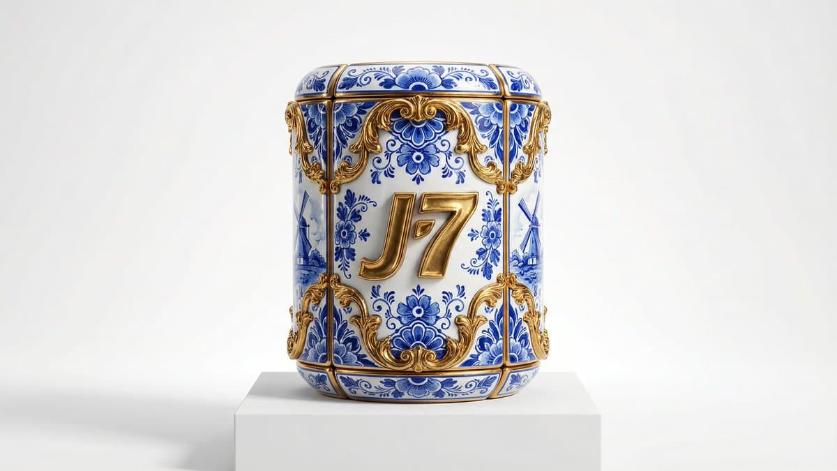Gilded Delftware Product Signature Prompt — example 4