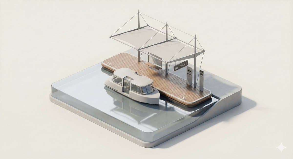 3D Isometric Urban Transit Stop Diorama Prompt — example 1
