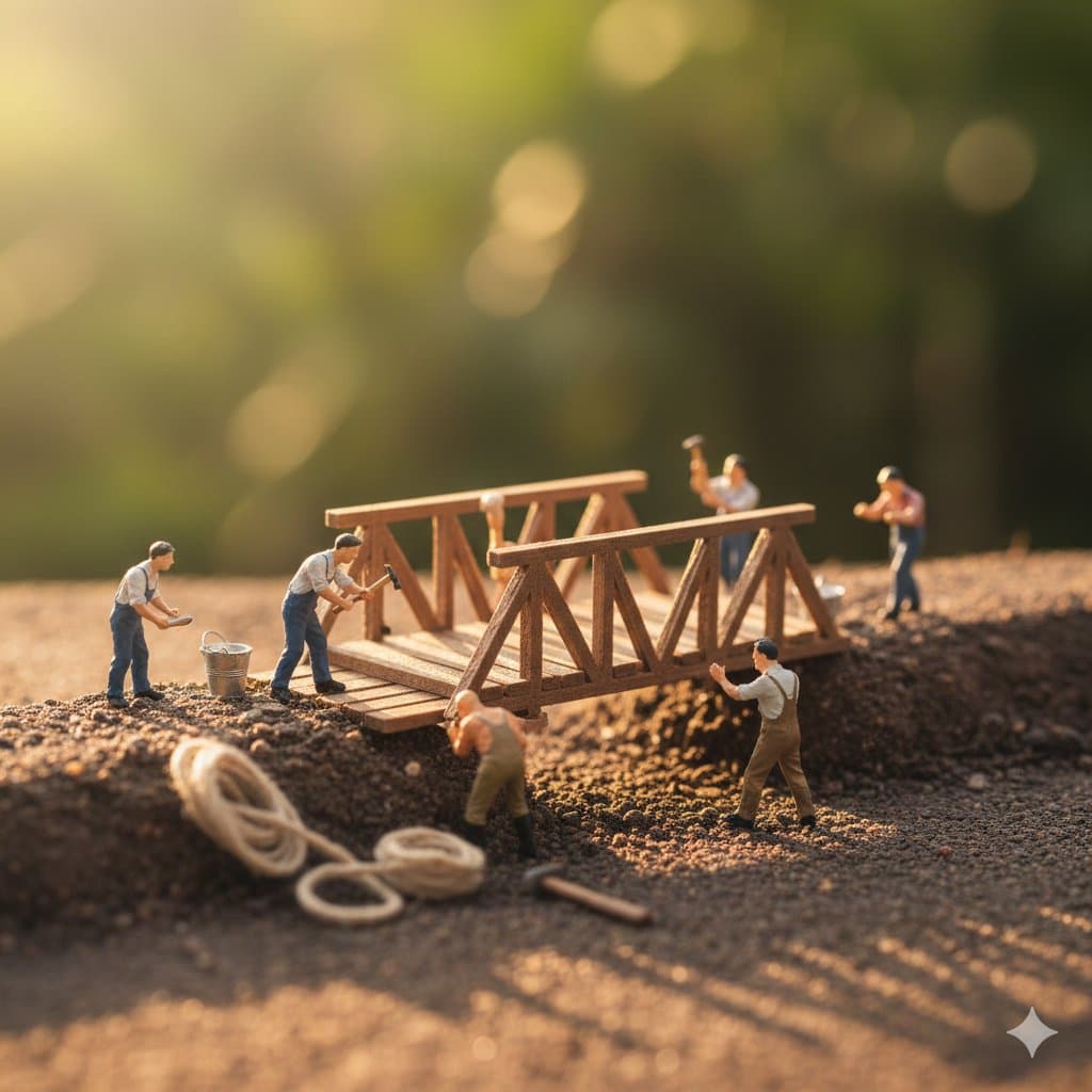Macro Photography of Tiny Restoration Workers — example 2