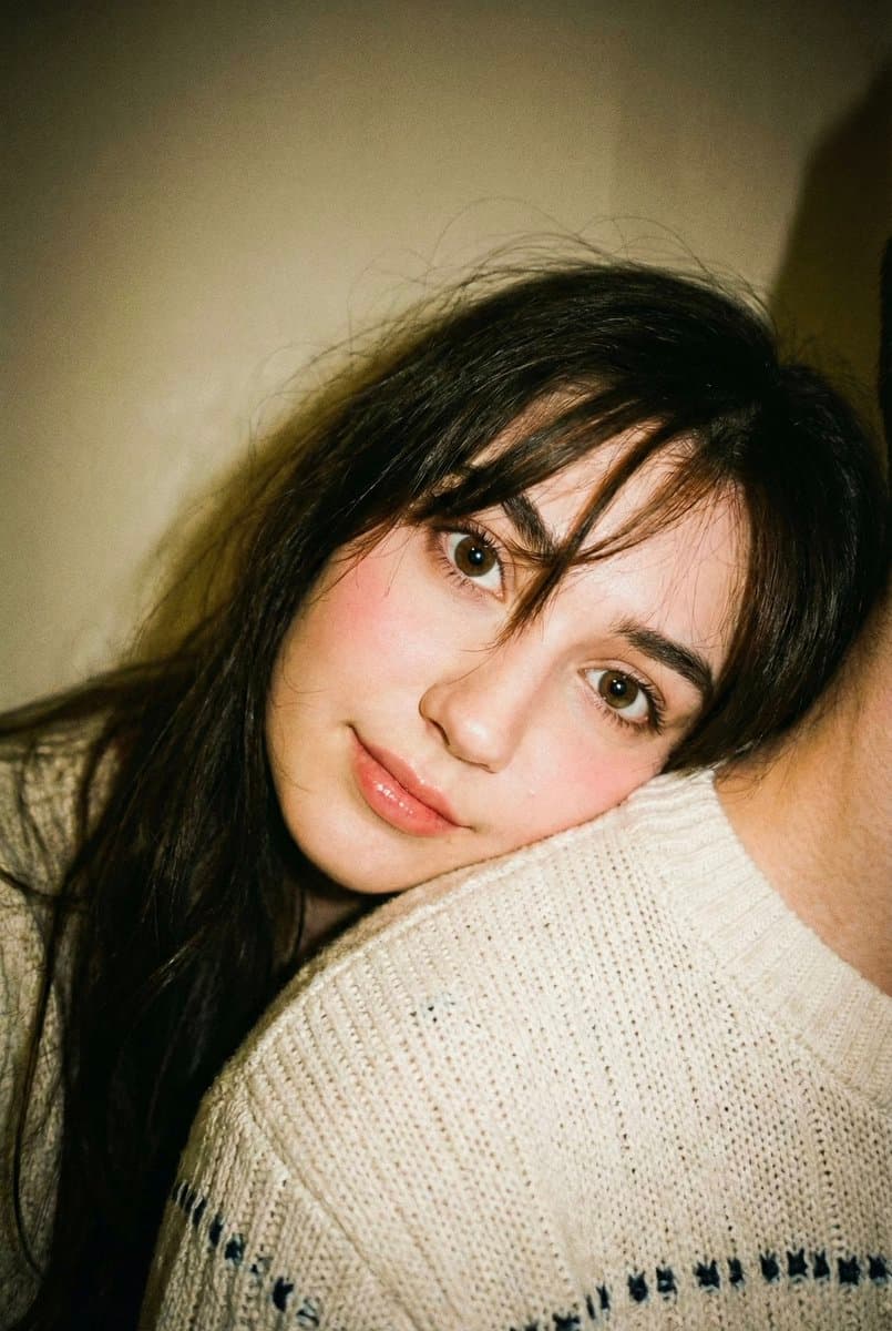Disposable Camera Aesthetic Portrait with Intimate Pose — example 1