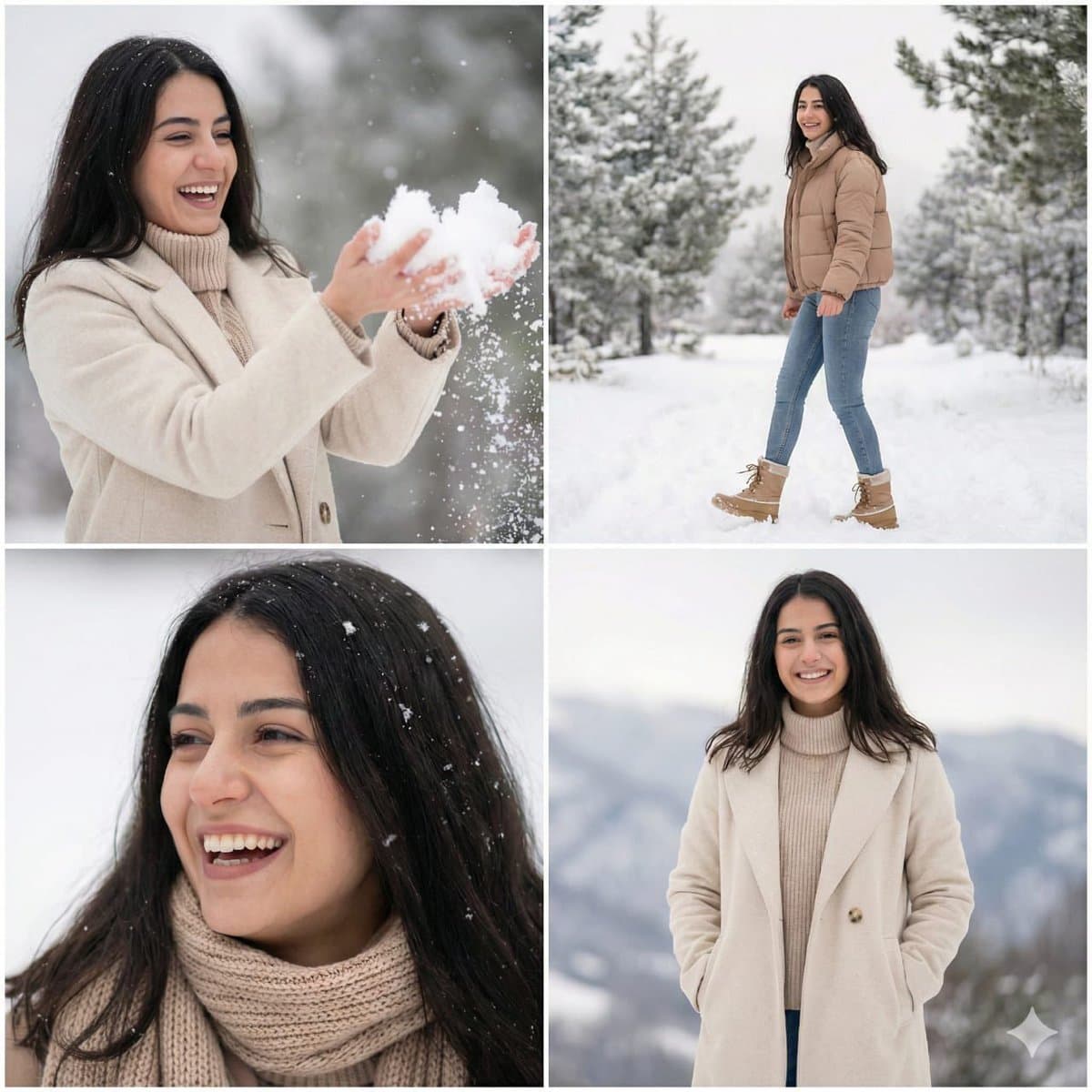 Modern Winter Aesthetic Collage — example 1