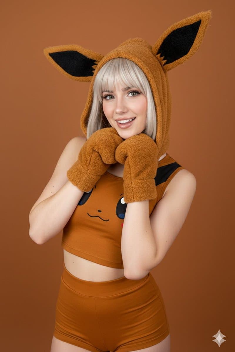 Ultra-photorealistic Eevee Cosplay Portrait — example 2