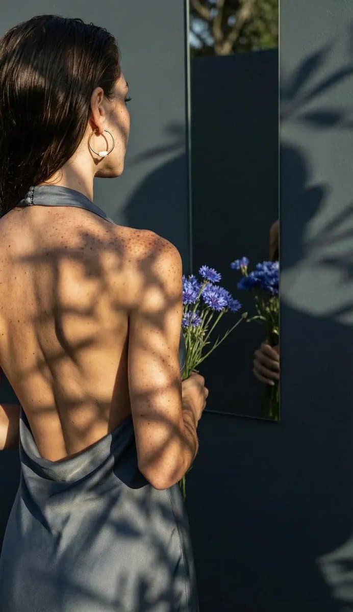 Poetic Realism Portrait with Light and Shadow Interplay — example 1