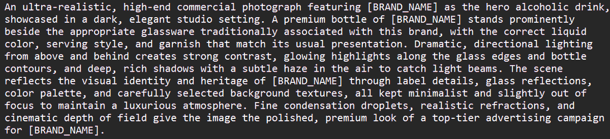 8K Brand Visualization Prompt Template — example 1