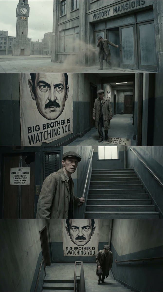 Cinematic multi-panel sequence for IT — example 2