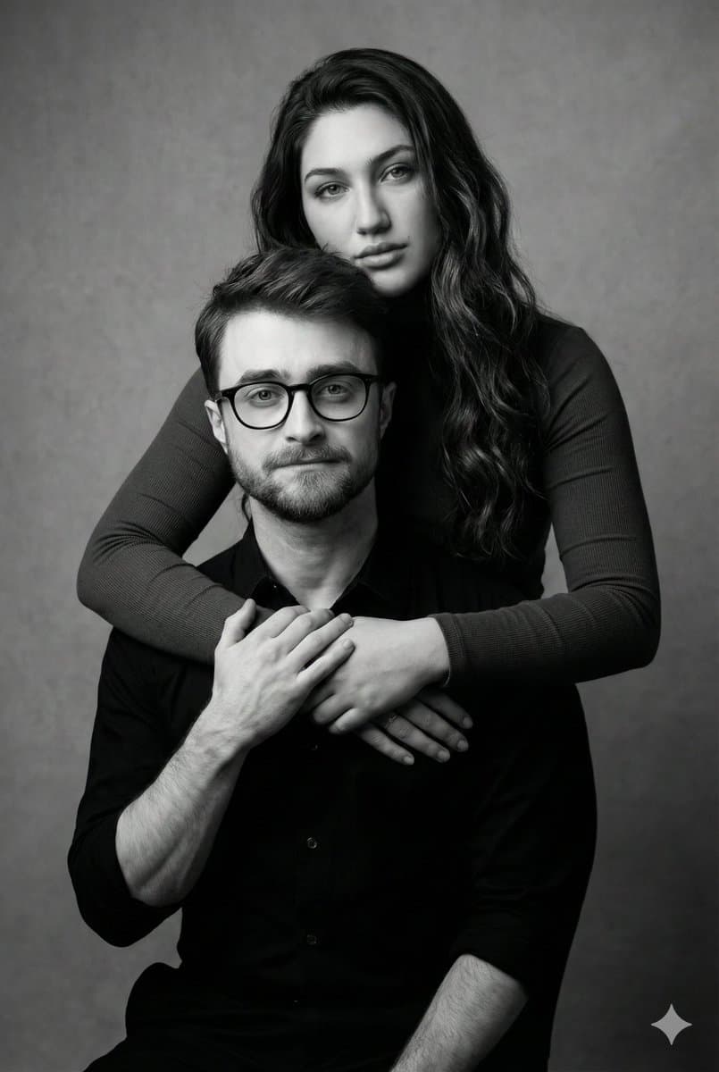 Monochrome Fine Art Couple Portrait — example 2