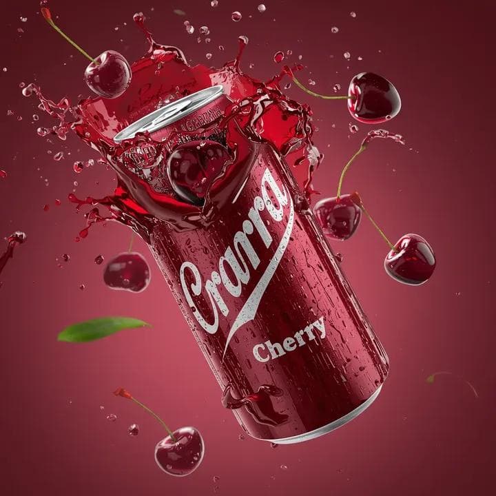 Cherry Soda Commercial Splash Macro Shot — example 3