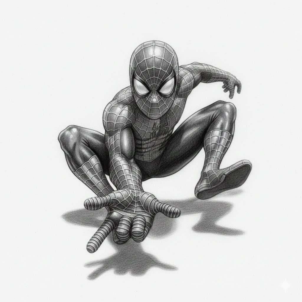 Nano Banana prompt for 3D pencil sketch — example 2