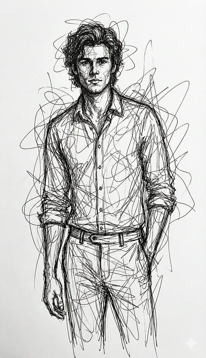 Abstract Chaotic Scribble Art Prompt — example 1