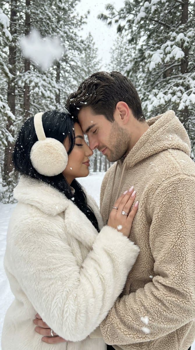Ultra-Photorealistic Winter Romance Portrait (JSON Format) — example 1