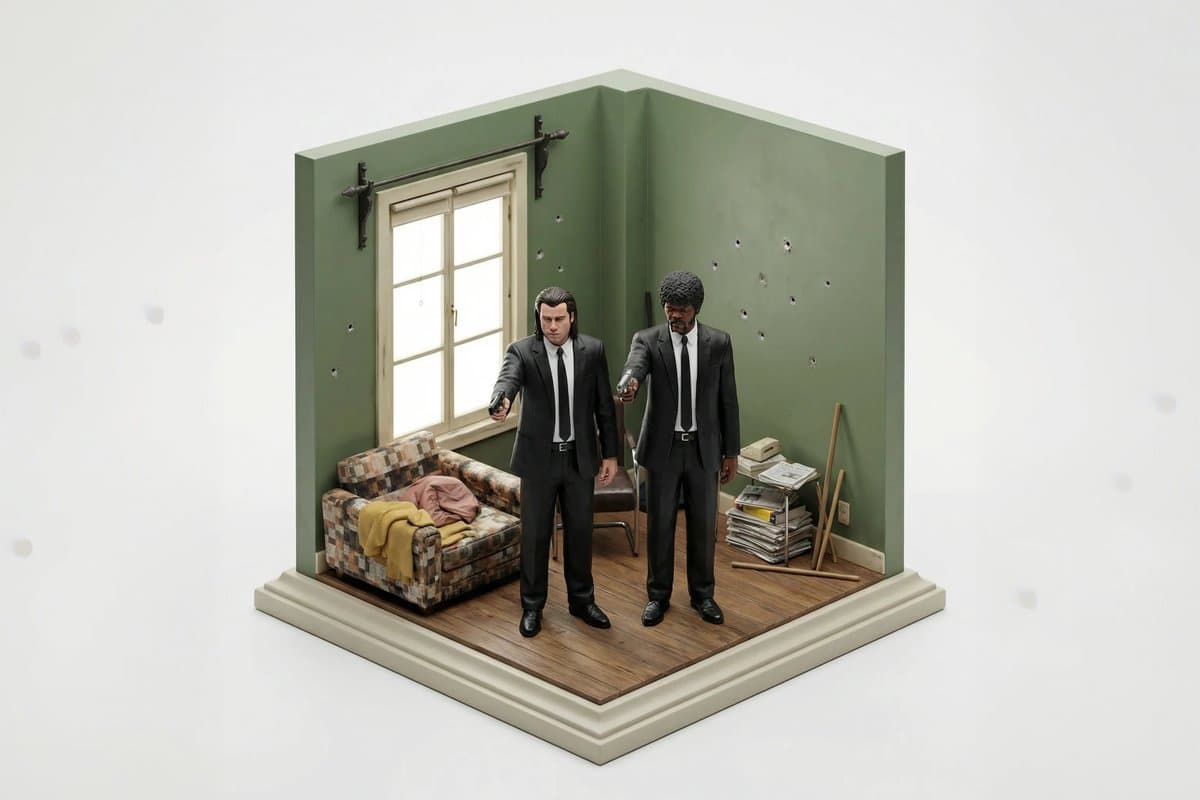 Miniature Diorama Reconstruction from a Reference Scene — example 4