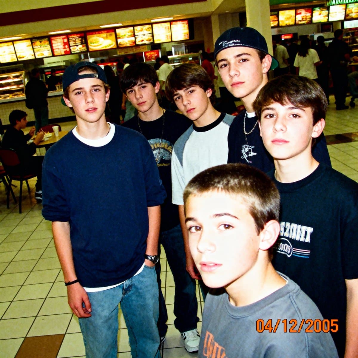 2005 Sony CyberShot mall food court snapshot prompt — example 1